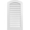 Ekena Millwork Arch Top Surface Mount PVC Gable Vent: Functional, w/ 3-1/2"W x 1"P Standard Frame, 22"W x 42"H GVPAR22X4201SF - alternate 1